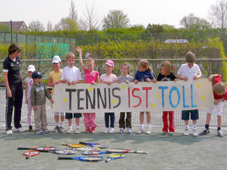 Tennis ist toll und macht Spaß